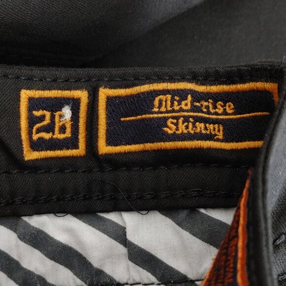 Rock Revival Beliss Mid Rise Skinny Black Excellent Condition Size 26 - Picture 8 of 12